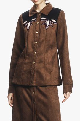 Anna Sui Anna Sui Faux Suede Appliqué