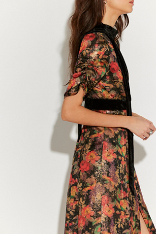 anna sui maxi dress Oasis Blooms Tiered Maxi Dress
