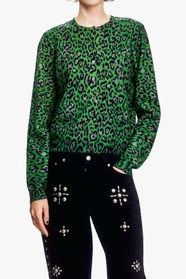 Anna Sui Anna Sui Jaguar Printed Knit Cardigan