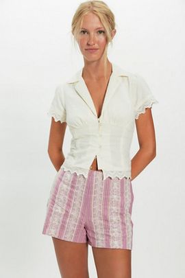 Anna Sui Anna Sui Lace Stripe Shorts