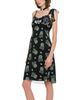 Anna Sui Anna Sui Lily and Roses Chiffon Combo Embroidered Slip Dress - 4