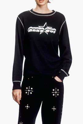 Anna Sui Anna Sui Logo Tees Thermal T-Shirt