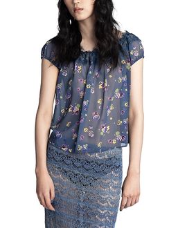 Anna Sui Anna Sui Night Blooming Chiffon Top