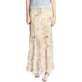 Anna Sui Anna Sui Oasis Blooms Tiered Skirt