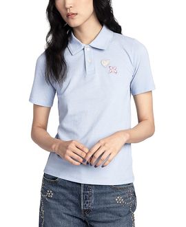 Anna Sui Anna Sui Patch Polo Tee