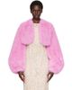 Anna Sui Anna Sui Pink Bloom Faux-Fur Jacket - 1