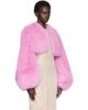 Anna Sui Anna Sui Pink Bloom Faux-Fur Jacket - 2