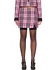 Anna Sui Anna Sui Pink Plaid Miniskirt - 1