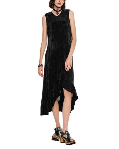 Anna Sui Anna Sui Plisse Hi-Low  Dress