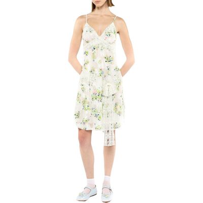 Anna Sui Anna Sui Rosies Posies Chiffon Slip Dress