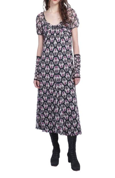 Anna Sui Anna Sui Sleeping Beauty Mesh Bow Dress