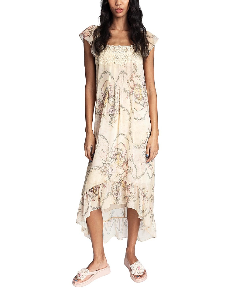 Anna Sui Anna Sui Spirit Bloom Chiffon Dress