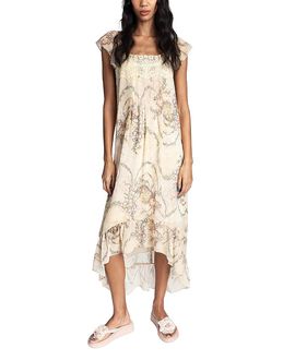 Anna Sui Anna Sui Spirit Bloom Chiffon Dress
