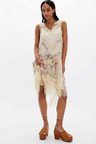Anna Sui Anna Sui Spirit Bloom Midi Slip Dress