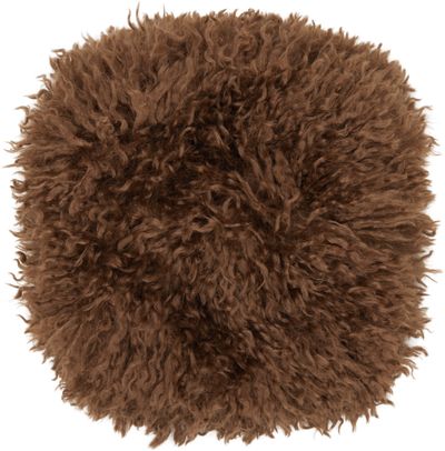 Anna Sui Anna Sui SSENSE Exclusive Brown Faux-Fur Muff Hand Warmer
