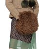 Anna Sui Anna Sui SSENSE Exclusive Brown Faux-Fur Muff Hand Warmer - 3
