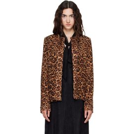Anna Sui Anna Sui Tan Leopard Cardigan