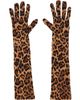 Anna Sui Anna Sui Tan Leopard Knit Long Gloves - 2
