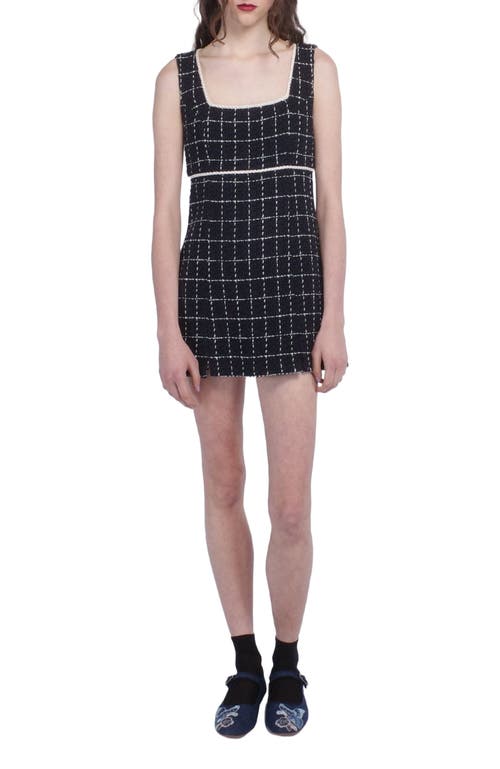 Anna Sui Anna Sui Windowpane Tweed Mini Dress