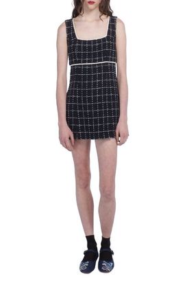 Anna Sui Anna Sui Windowpane Tweed Mini Dress