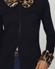 Anna Sui Cotton Leopard Contrast Cardigan Top - 3