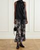 ANNA SUI Plush-trimmed Arcadia brocade flared pants - 2