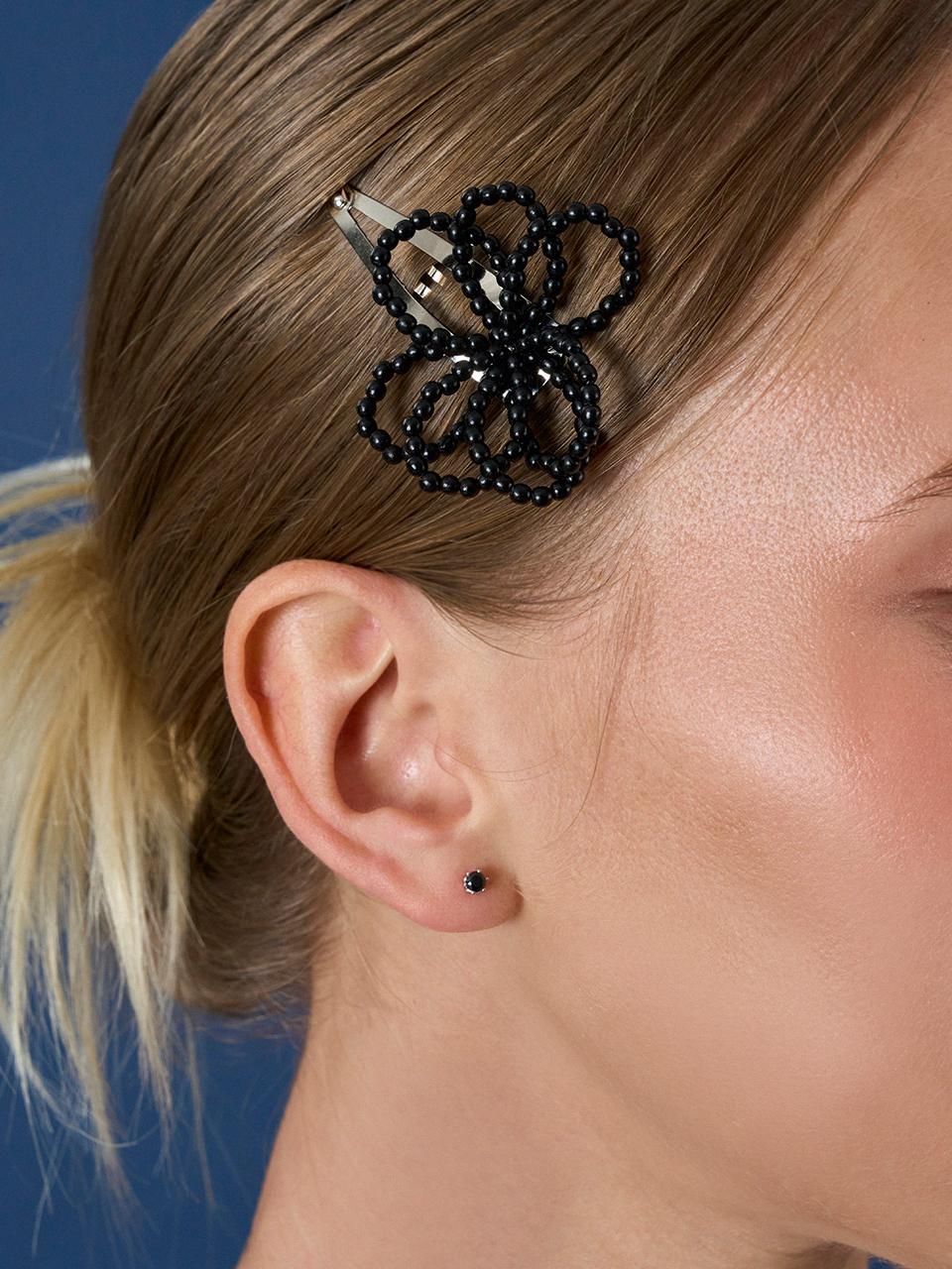 ANNAFLAIR1986 Big Flower Beaded Statement Hair Pin (AH2240007)