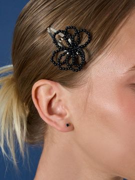 ANNAFLAIR1986 Big Flower Beaded Statement Hair Pin (AH2240007)