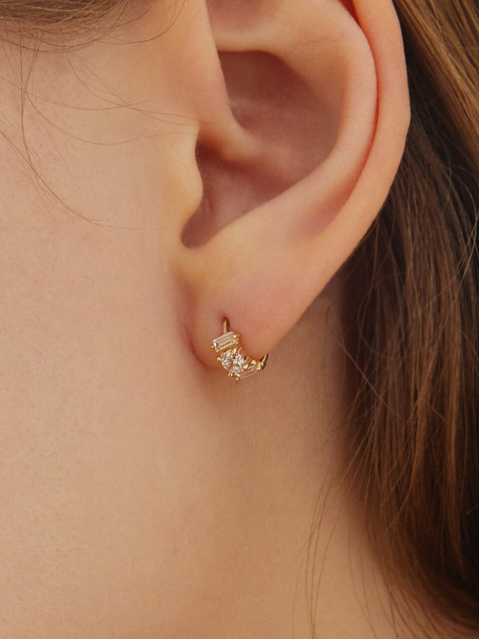 ANNAFLAIR1986 Cubic Ring Earring