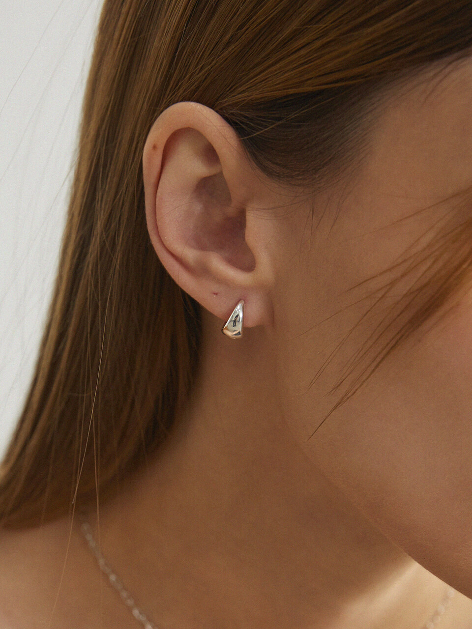 ANNAFLAIR1986 Daily Silver Waterdrop Earrings