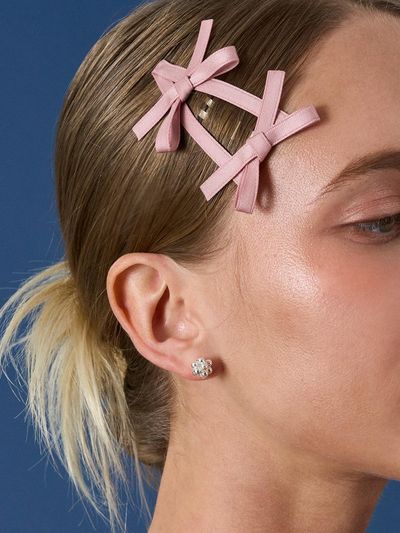 ANNAFLAIR1986 Double Ribbon Handmade Hair Pin (AH2240006)