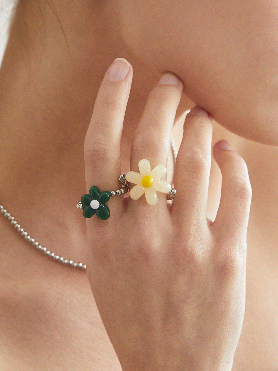 ANNAFLAIR1986 Flow Point Ring _ 3 Colors