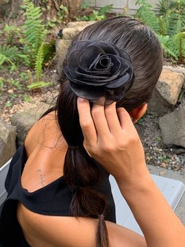 ANNAFLAIR1986 Handcrafted Chiffon Flower Corsage Hair Pin (AH2240008)