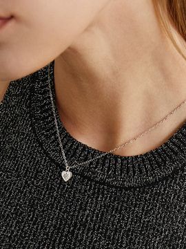 ANNAFLAIR1986 Lightning Heart Necklace _ 2 Colors
