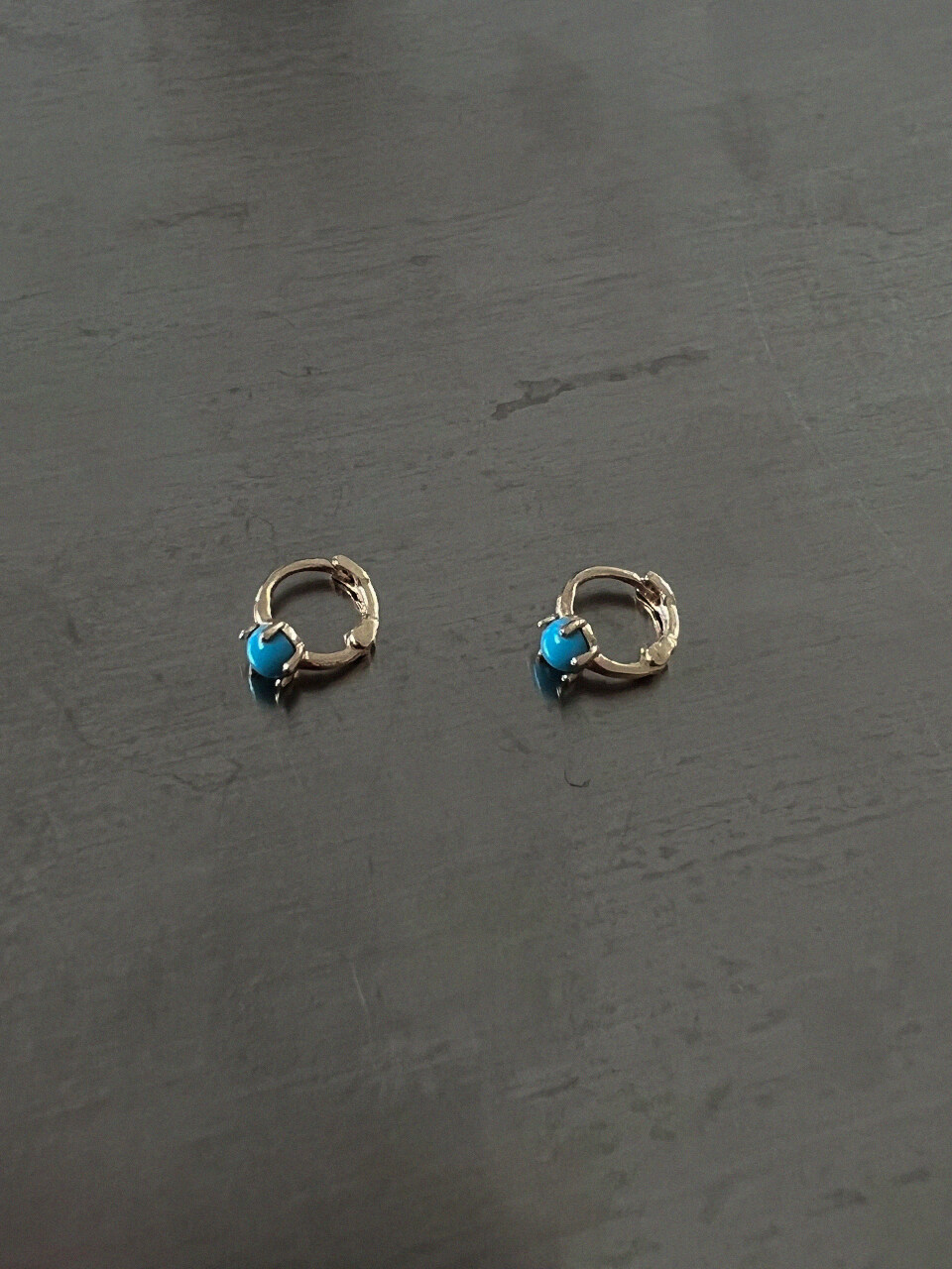 ANNAFLAIR1986 Turquoise Ring Earring