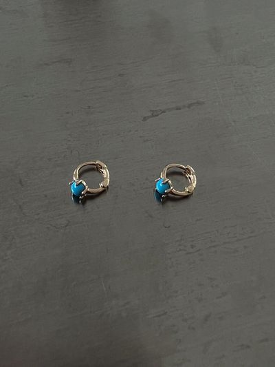ANNAFLAIR1986 Turquoise Ring Earring