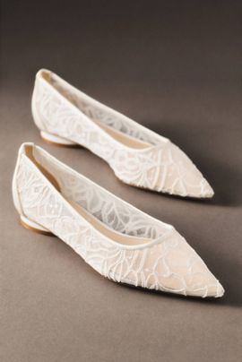 Anne Barge Jolie Pointed-Toe Flats