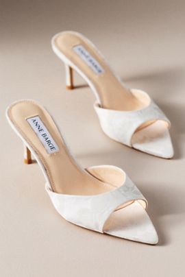Anne Barge Serenity Satin Mule Heels