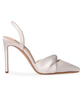 Anne Barge Women's Allue Satin Slingback Pumps