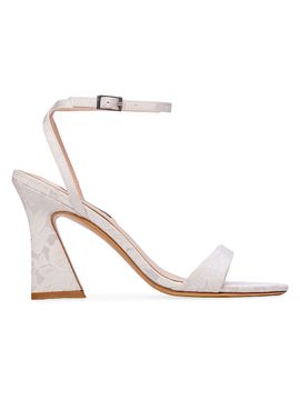 Anne Barge Women's Muse Floral Silk Sandals