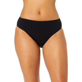 Anne Cole Anne Cole Women's Luna Snap Solid Clean Midrise Swim Bottom