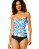 Anne Cole Anne Cole Women's Printed Twist Front Bandeaukini Swim Top - 1