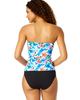 Anne Cole Anne Cole Women's Printed Twist Front Bandeaukini Swim Top - 2