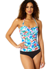 Anne Cole Anne Cole Women's Printed Twist Front Bandeaukini Swim Top - 3