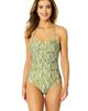 Anne Cole Anne Cole Women's Printed Twist Front Shirred One Piece Swimsuit - 1