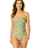 Anne Cole Anne Cole Women's Printed Twist Front Shirred One Piece Swimsuit - 3
