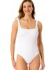 Anne Cole Anne Cole Women's Textured Classic Square Neck One Piece Swimsuit - 5