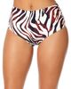 Anne Cole Anne Cole Women's Tiger Dance Fold Over High Waist Shirred Bikini Swim Bottom - 1