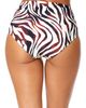 Anne Cole Anne Cole Women's Tiger Dance Fold Over High Waist Shirred Bikini Swim Bottom - 2