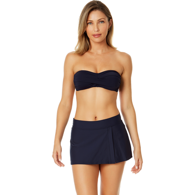 Anne Cole Anne Cole Women's Twist Bandeau Bikini Top - Navy 